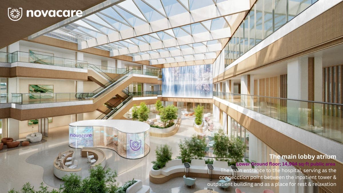 Architect’s render: Main lobby
