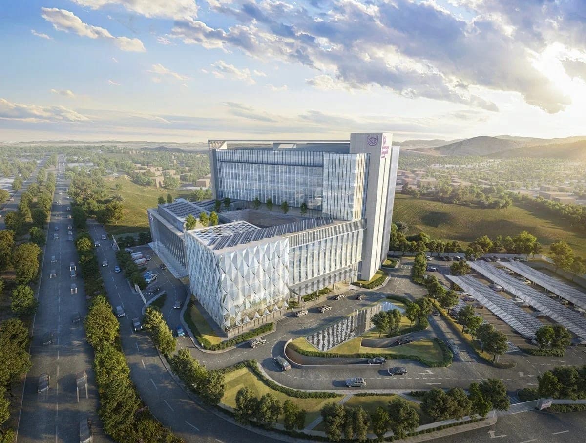 Aerial view of Novacare Hospital Islamabad