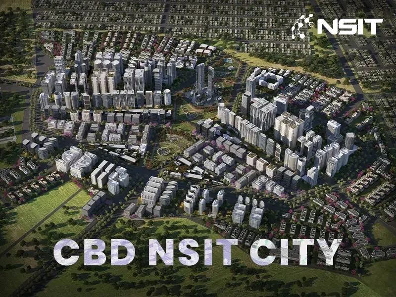 An aerial view of the planned CBD NSIT City in Lahore